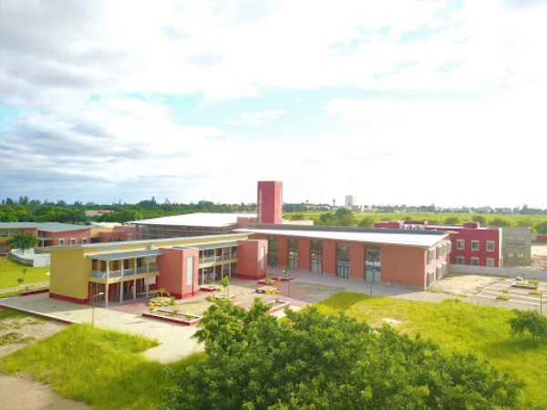 Aerial shot of AKA Maputo’s campus.